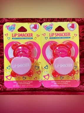 Lip Smacker Pink Bear Lip Balm - Luv U Straw-Beary